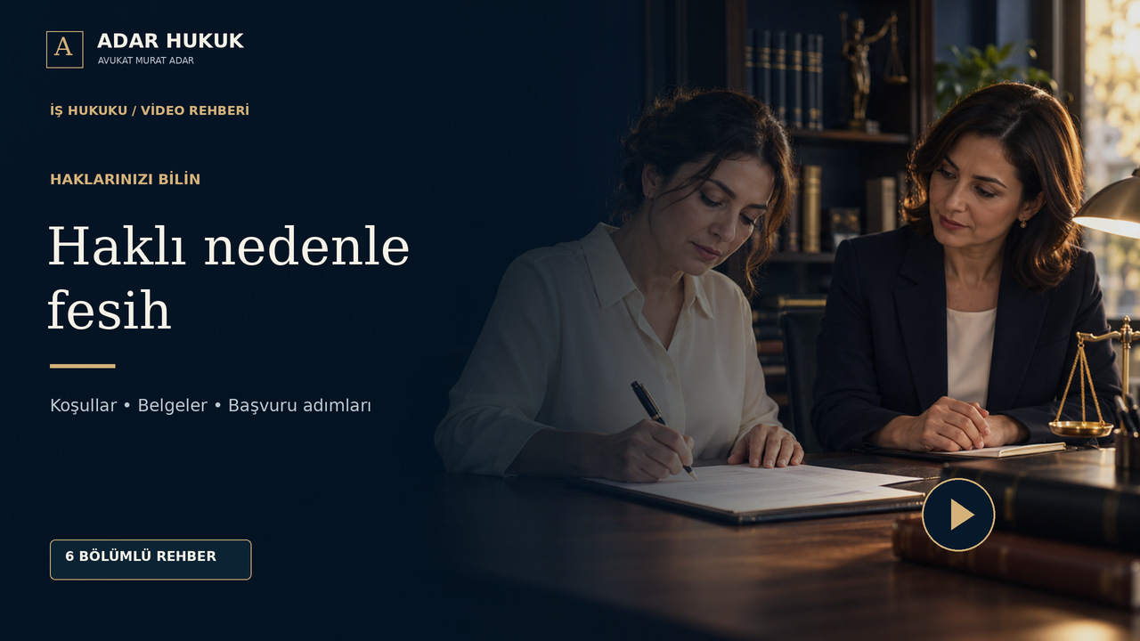 Haklı Nedenle Fesih: İşi Bırakmadan Önce Hangi Koşullar Aranır? videosunun kapak görseli